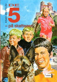 Enid Blyton Buch 5 Freunde DÄNISCH De 5 Fem Pa Skatteoen Dansk Danish